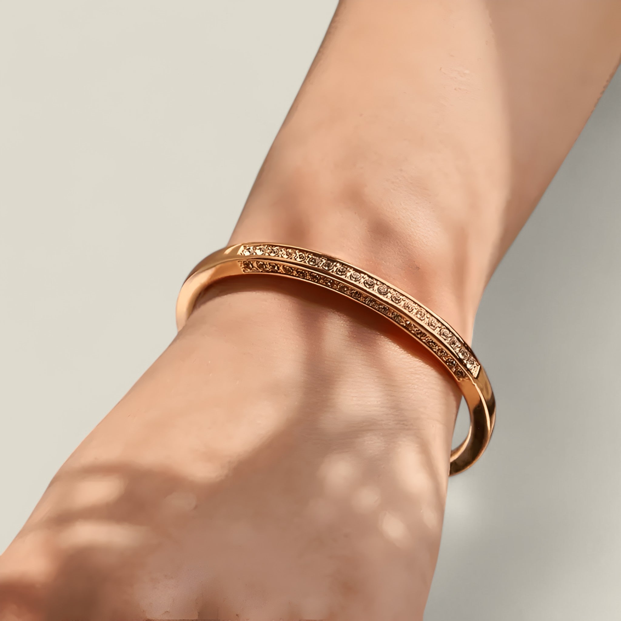 Ella | Bracelet de loisirs en strass - Or