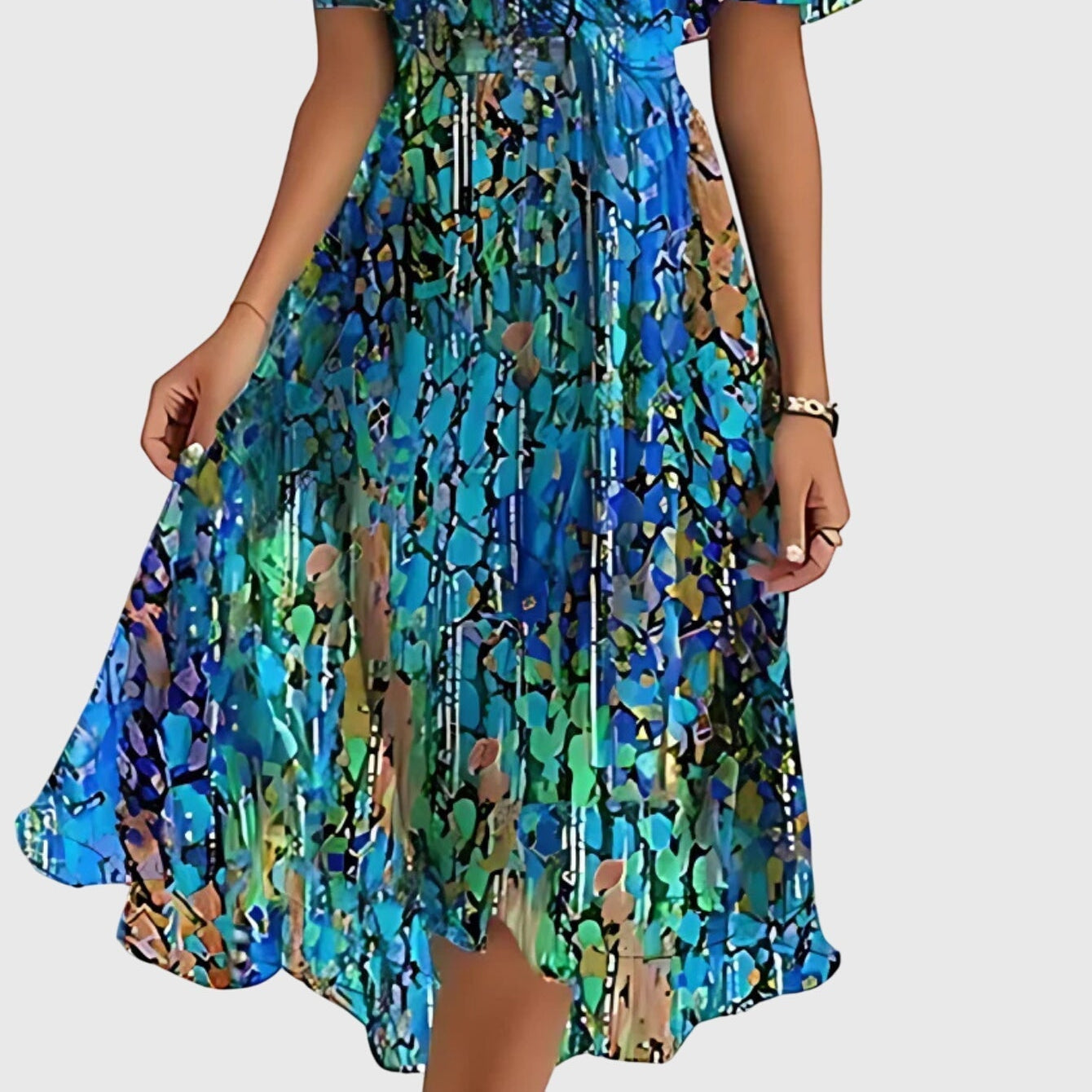 Women's Breezy Summer Dress with Belly Coverage