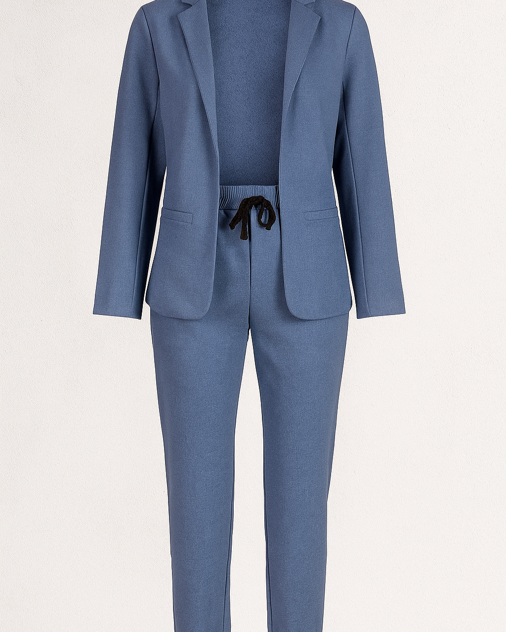 Amelie | Damen Blazer-Set med joggingbukser - Blå - Amelie | Damen Blazer-Set med joggingbukser- €25 - {{ product_tags }