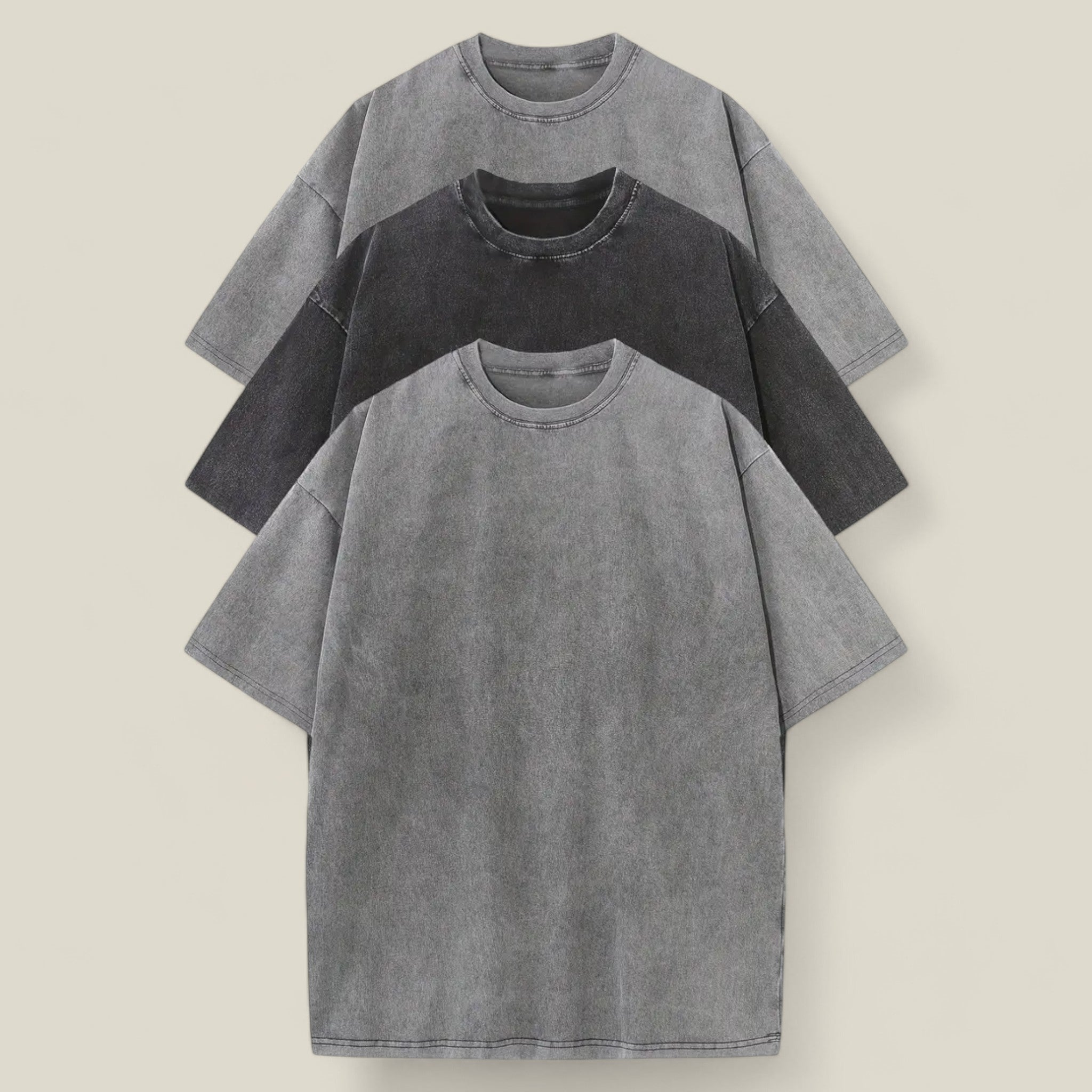 Alex | Ensemble de 3 T-shirts en coton – Confort d'été