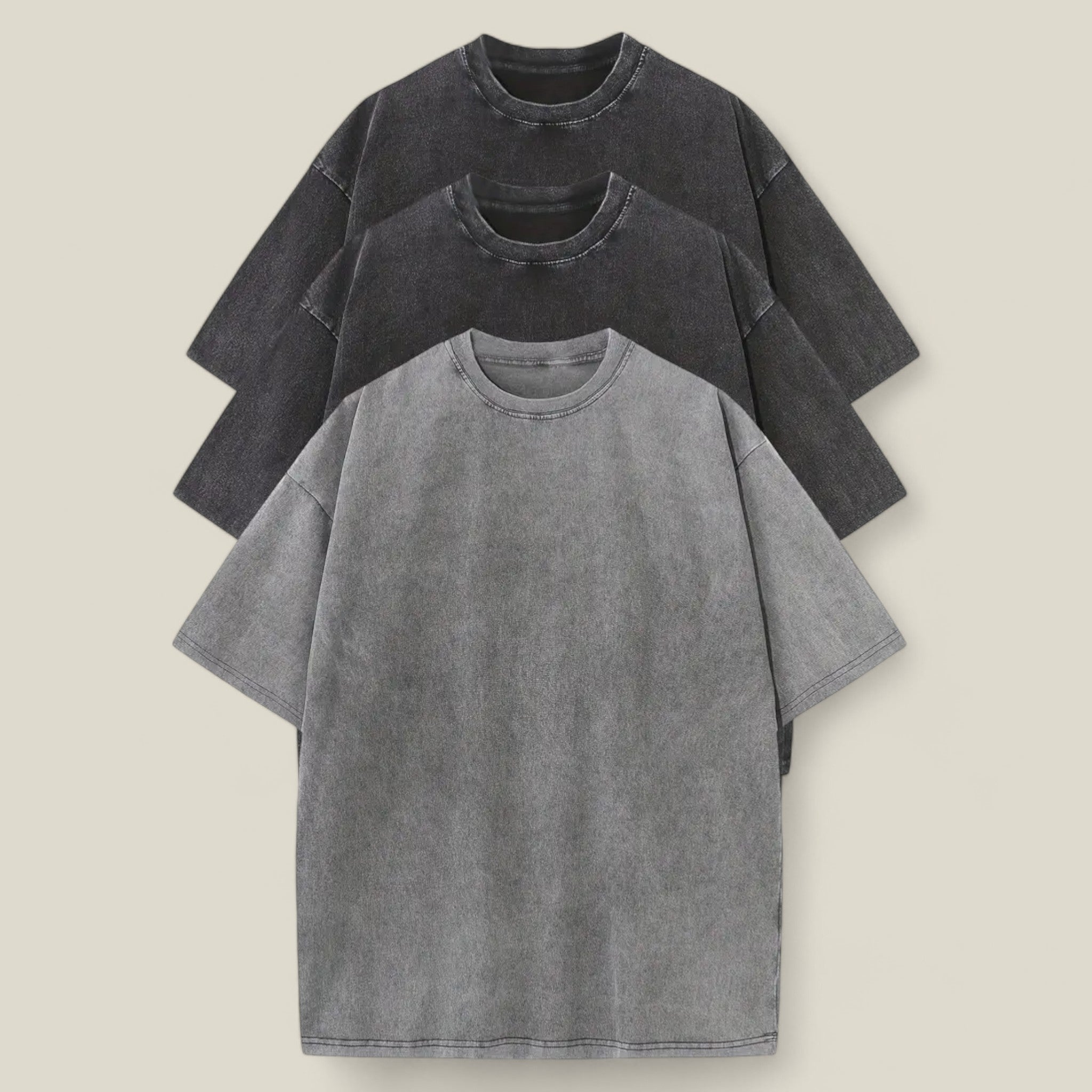 Alex | Ensemble de 3 T-shirts en coton – Confort d'été