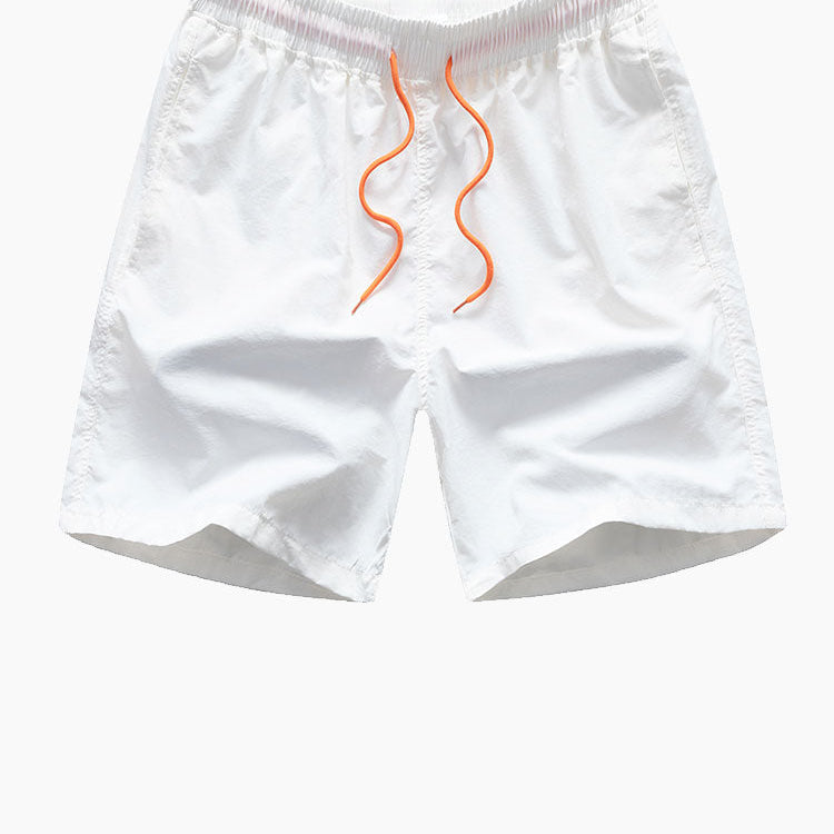Men's Striped Cuban-Collar Shirt & Swim Shorts Set