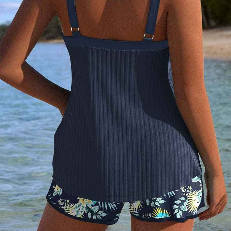 Muse® | Gestreifter Tankini mit zweigeteiltem Strandunterteil