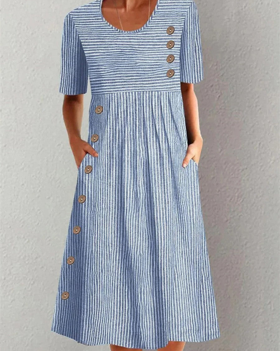 Edna | Striped Summer Dress