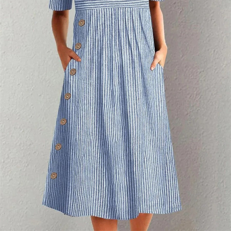 Edna | Striped Summer Dress