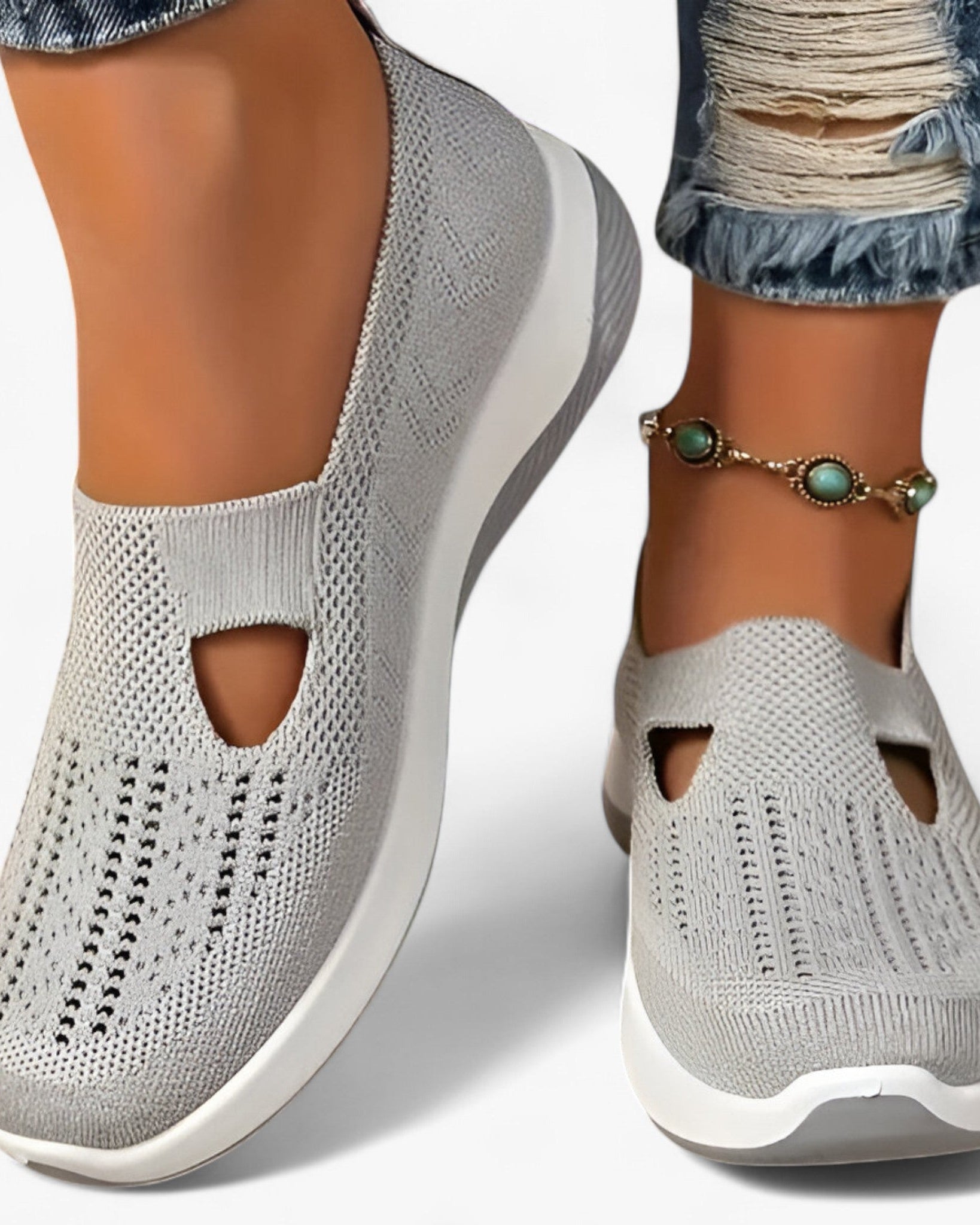 Clare | Bløde sko – Letvægts og støddæmpende - Grå - shoes - {{ product_tags }