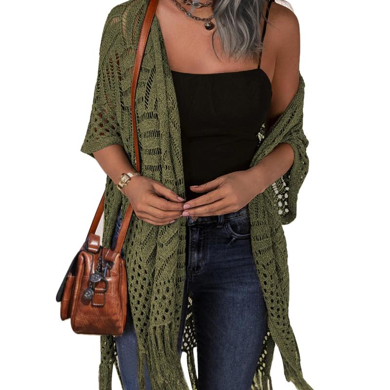 Timeless Cozy Summer Hollow-Out Tassel Outerwear