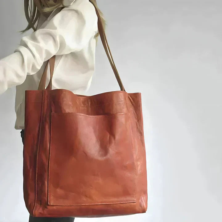 Maj | Elegant and Timeless Classic Leather Tote