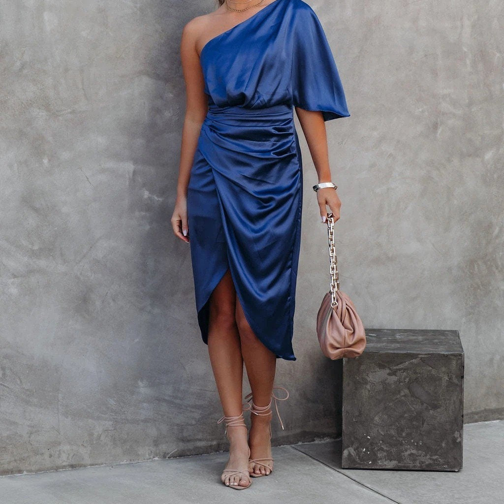 Women's Exquisite One-Shoulder Dress