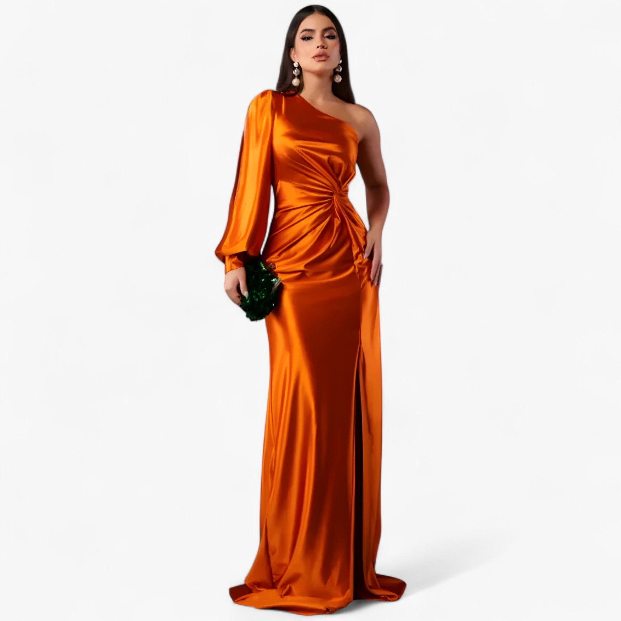 Elegant Satin Dress for Women – Glossy and Timeless Style