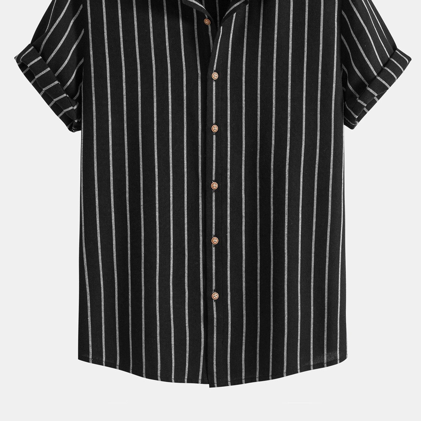 Men's Classic Striped Button-Up Shirt