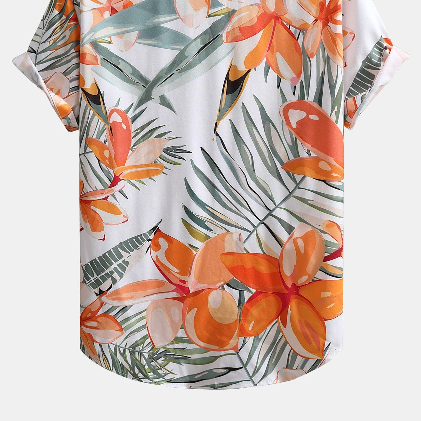 Men's Floral Plant-Print Button-Up Shirt & Swim Shorts Set