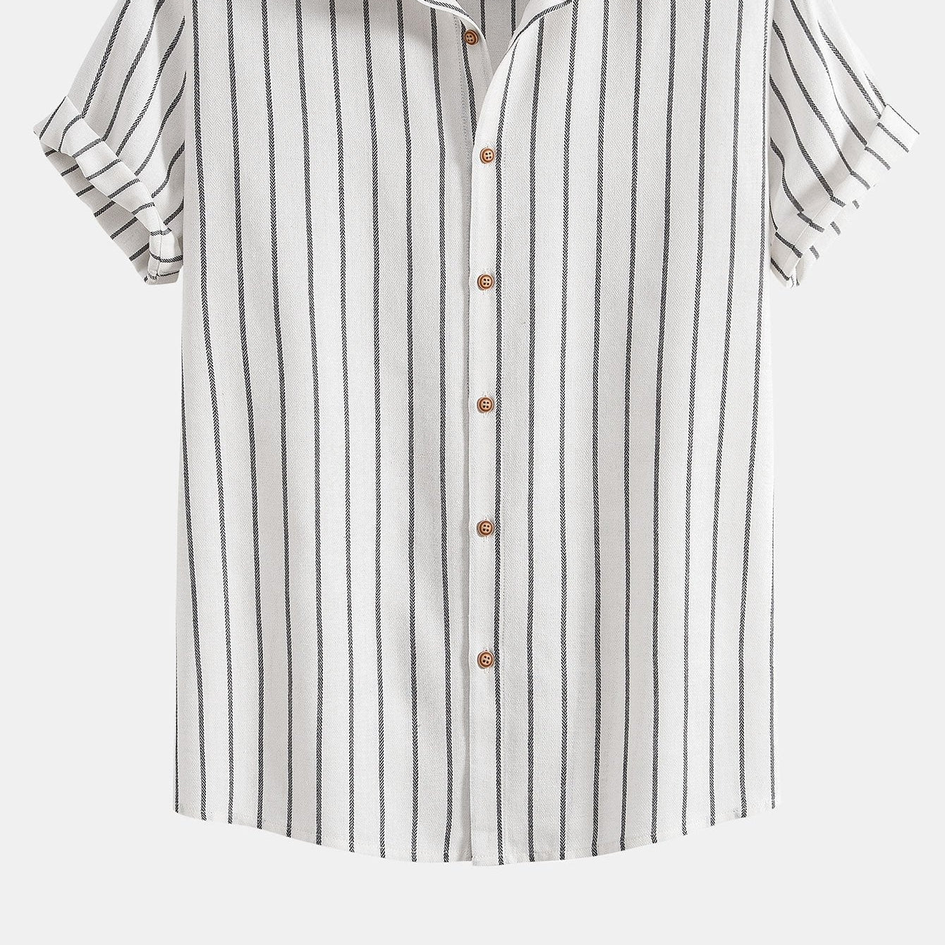Men's Classic Striped Button-Up Shirt