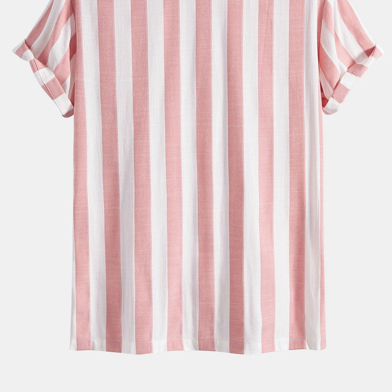 Men's Striped Cuban-Collar Shirt & Swim Shorts Set