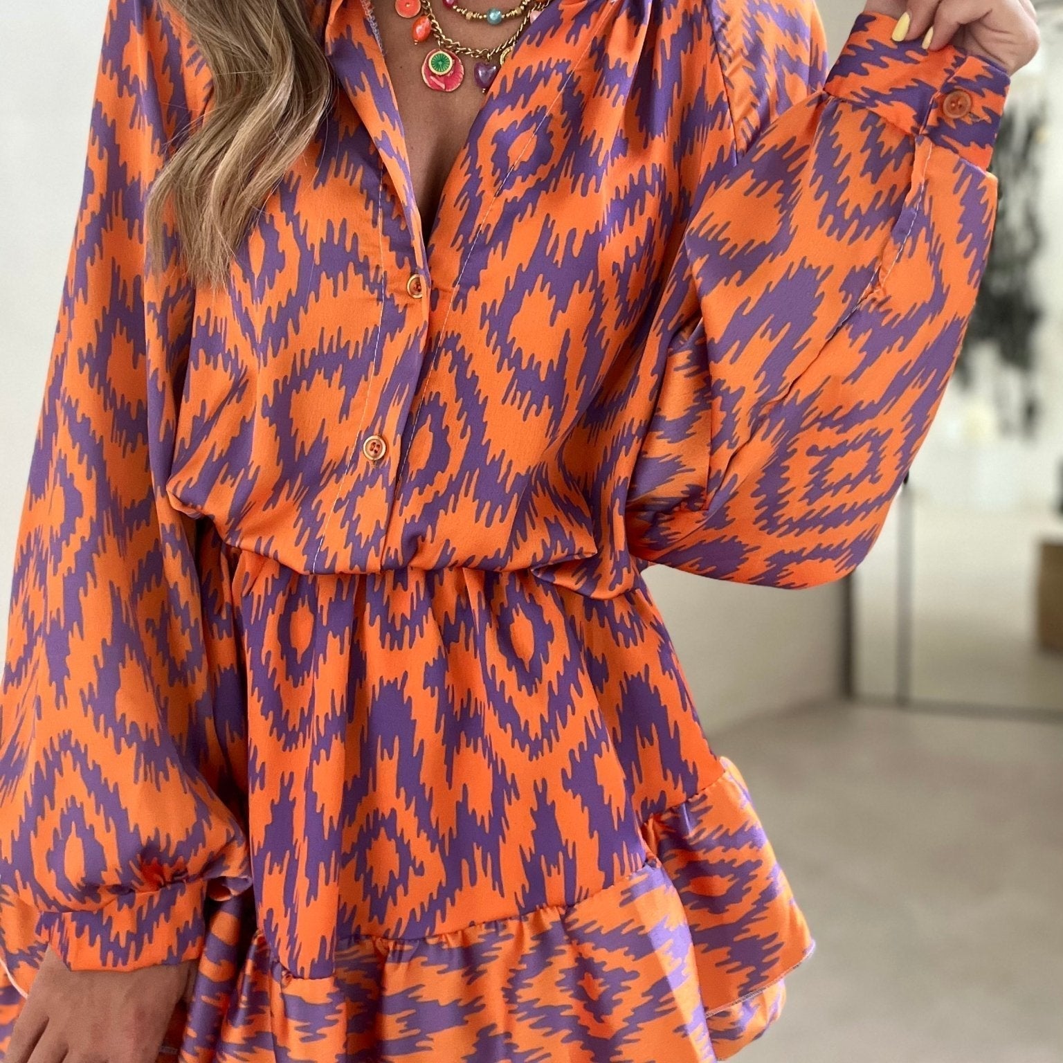 Women's Eleanor Ruffle Mini Dress - Flirty, Feminine Silhouette