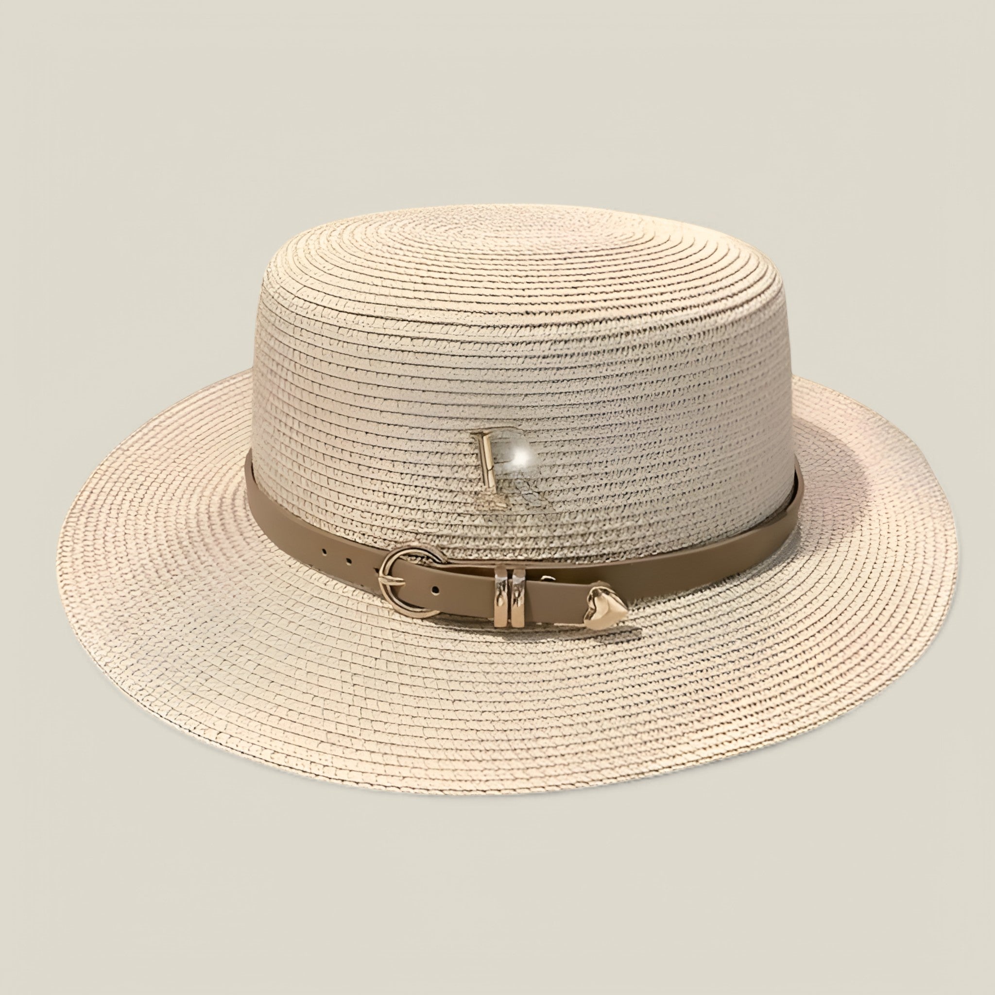 Lily | Chapeau de paille à bord plat