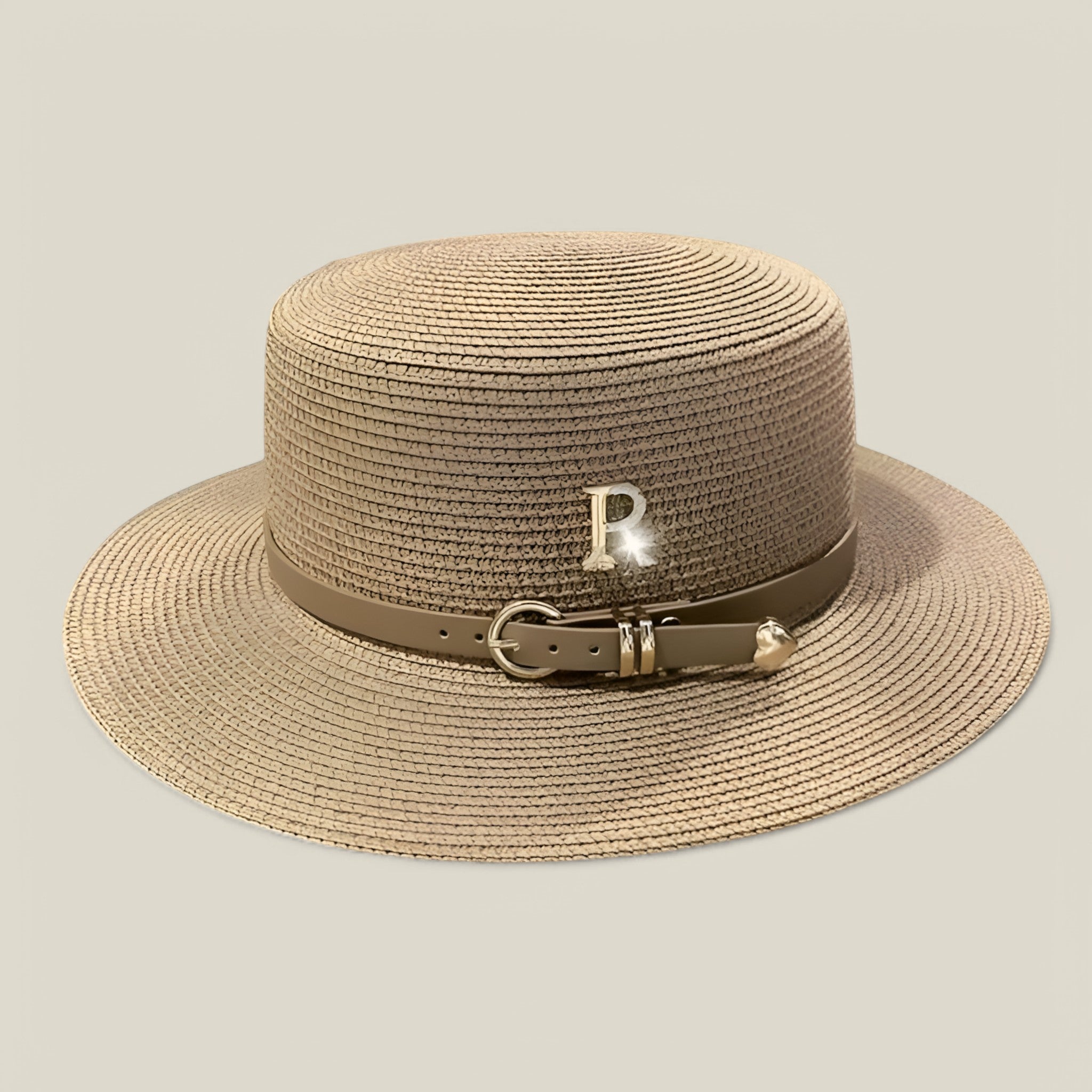 Lily | Chapeau de paille à bord plat