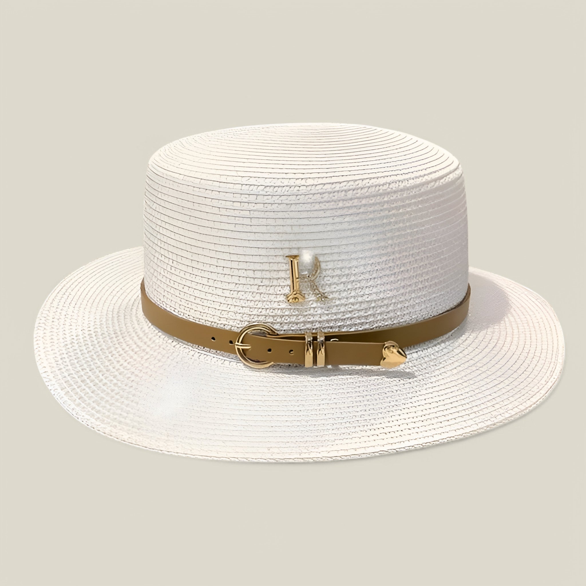 Lily | Chapeau de paille à bord plat