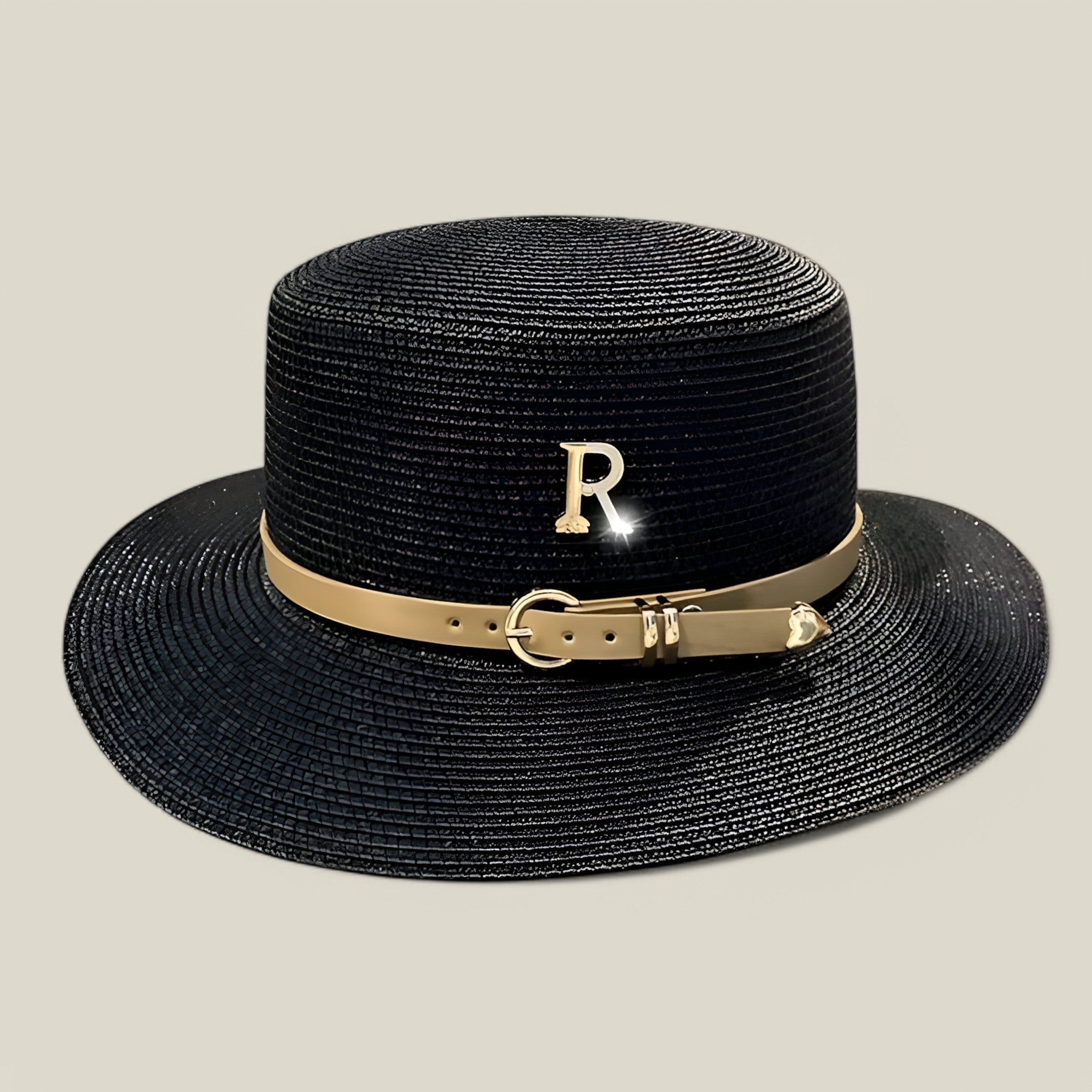 Lily | Chapeau de paille à bord plat