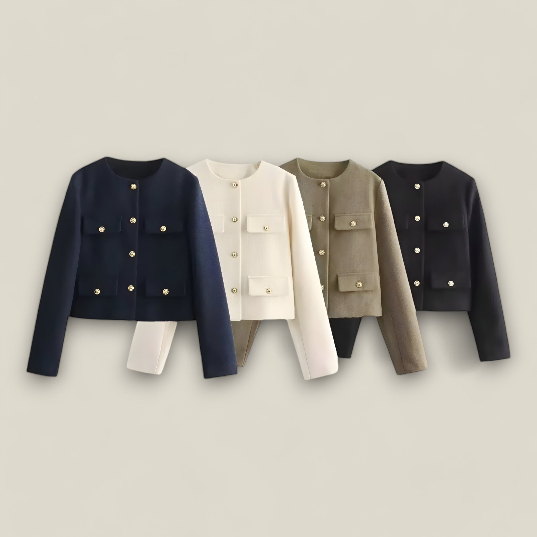 Isabelle | Veste en Tweed Courte - Confort et élégance