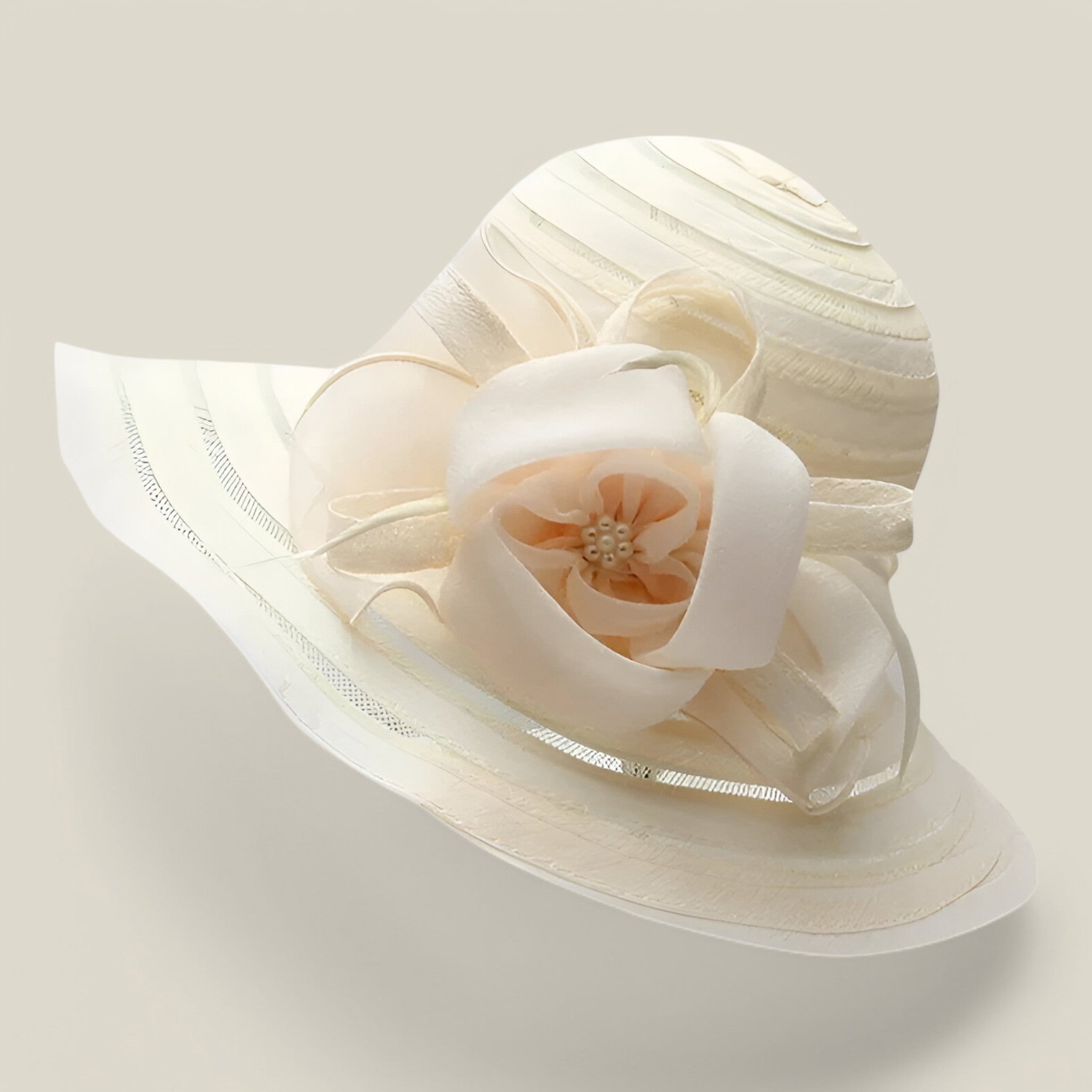 Élégance | Chapeau de soleil en organza pour dames