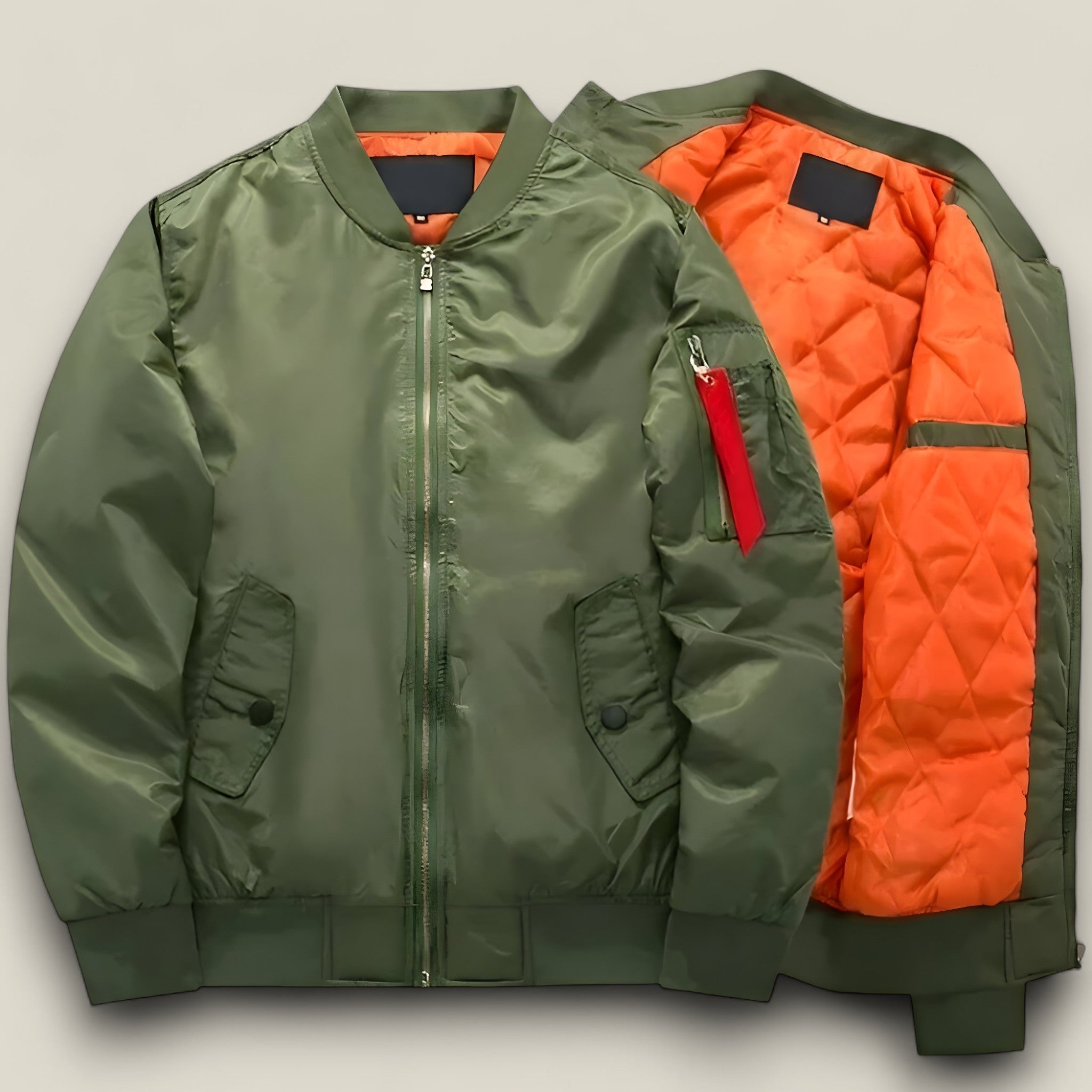 Logan | Veste bomber pilote - Chaleur militaire pour l'automne et l'hiver