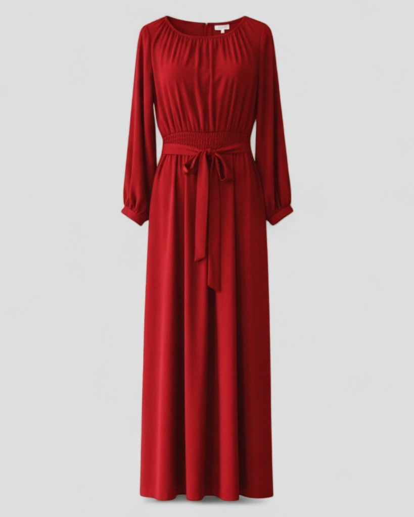 Chic Belted Maxi Dress