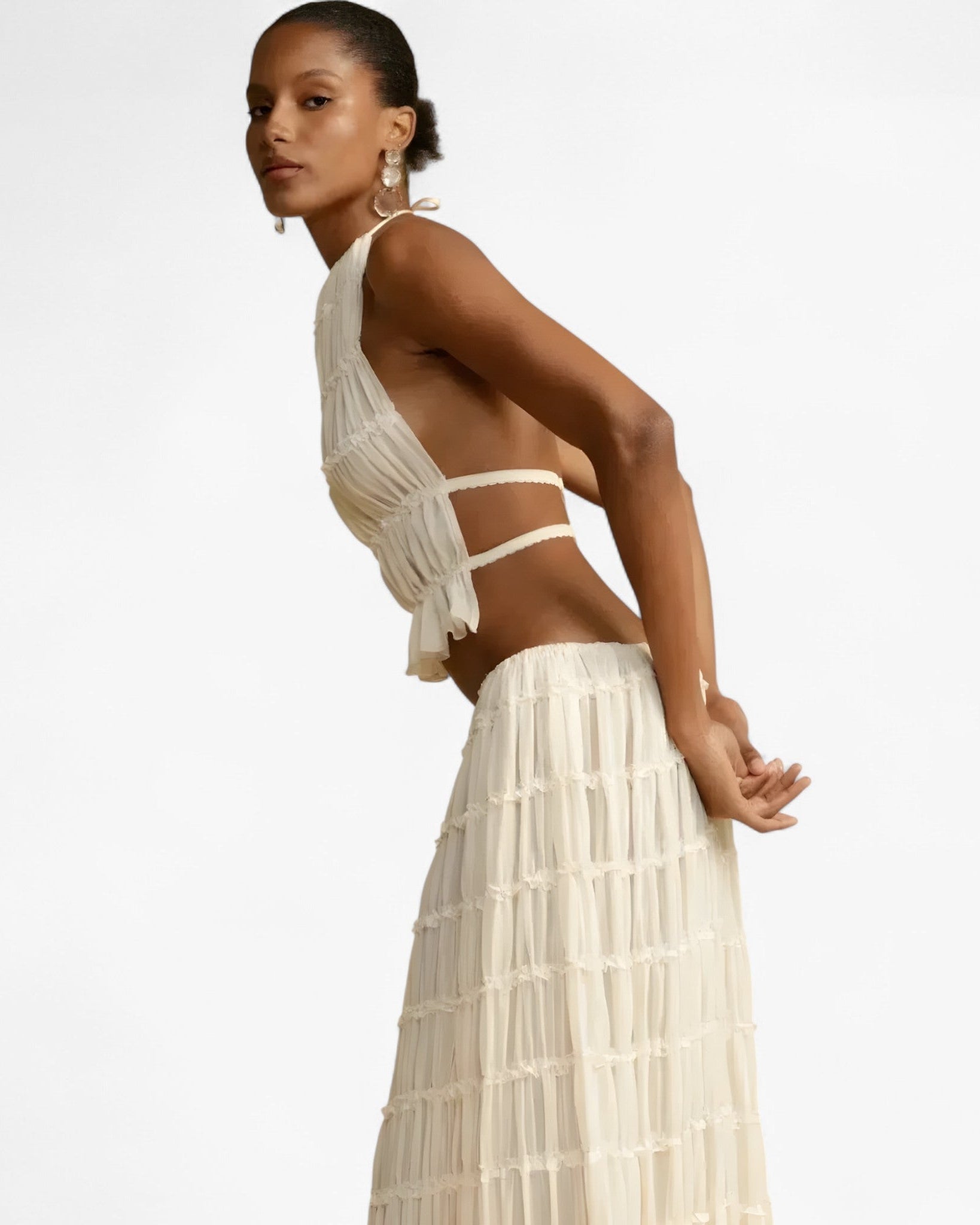 Freya - Sæt plisseret uden ryg - - women's fashion - {{ product_tags }