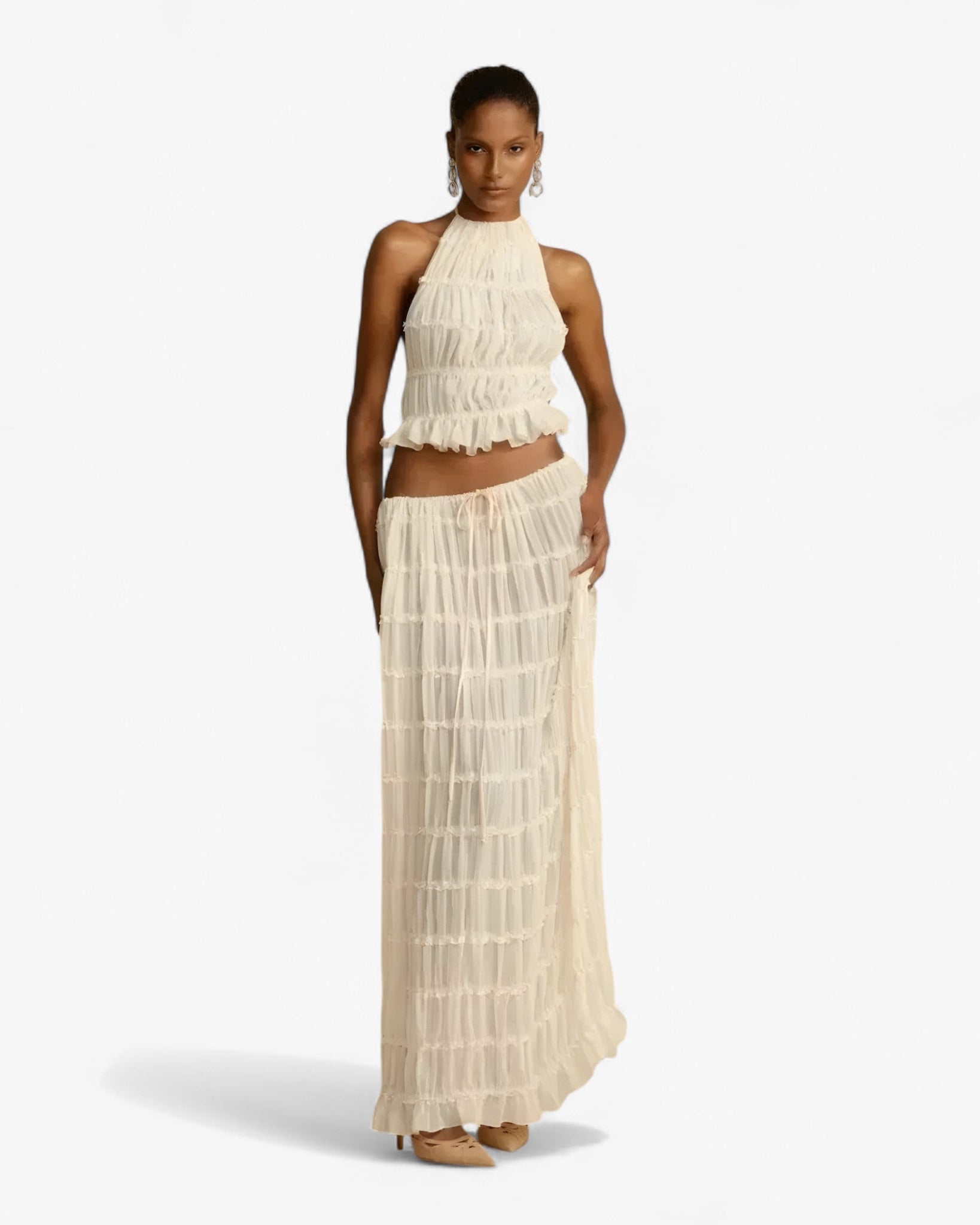 Freya - Sæt plisseret uden ryg - - women's fashion - {{ product_tags }
