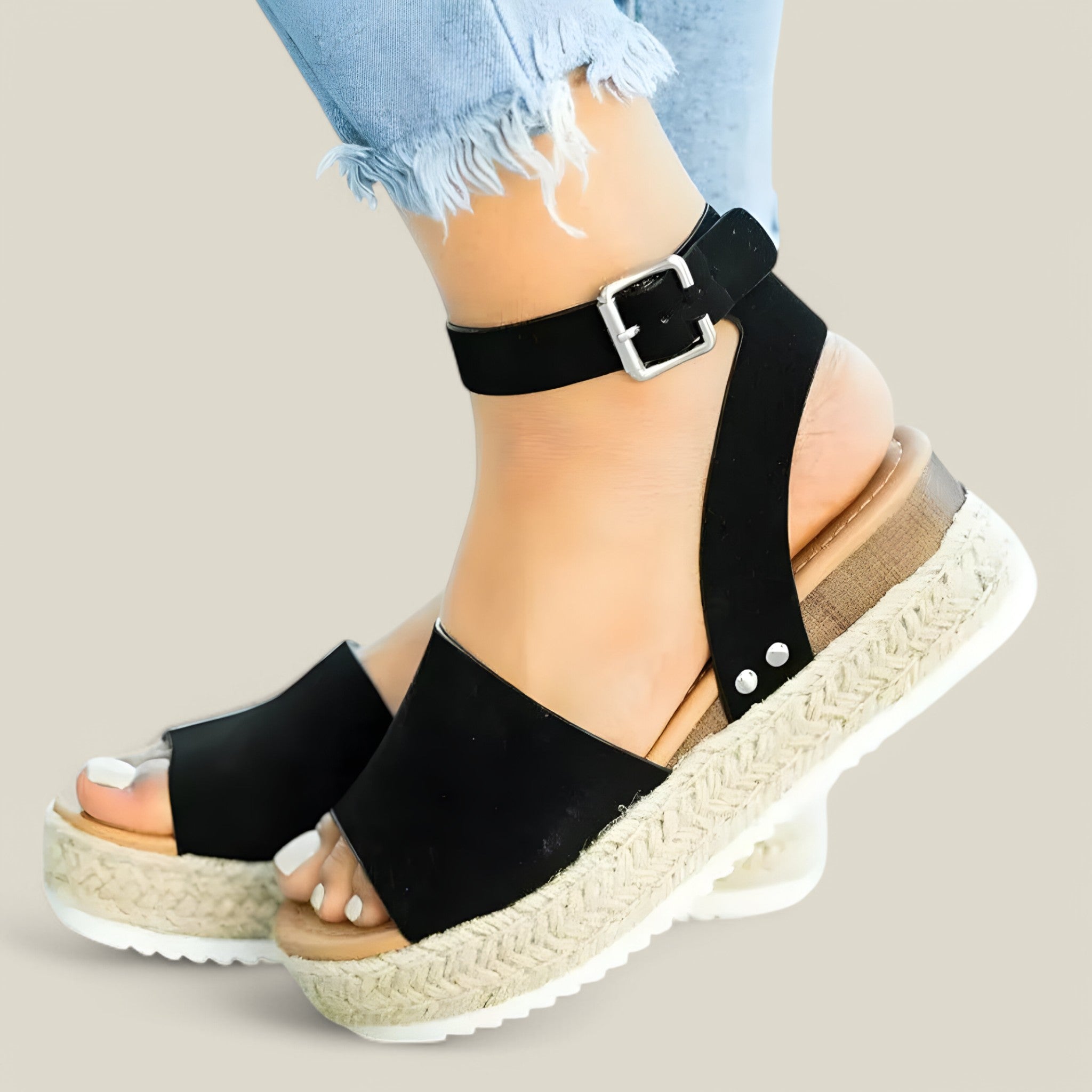 Josephine | Sandales à espadrilles - Élégantes et polyvalentes