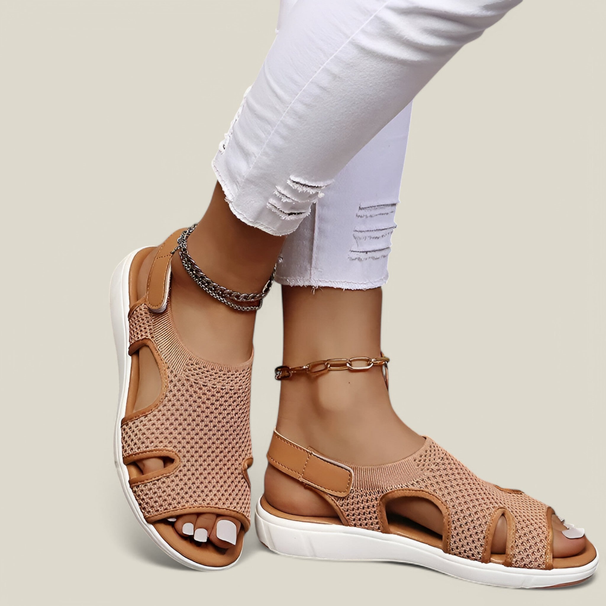 Nova | Sandales d'été en maille ajourée - Tendance et confortable
