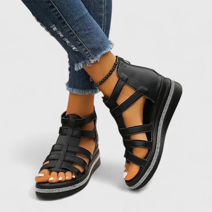 Women's Samantha Gladiator Wedge Sandals – Elevate Your Everyday Style