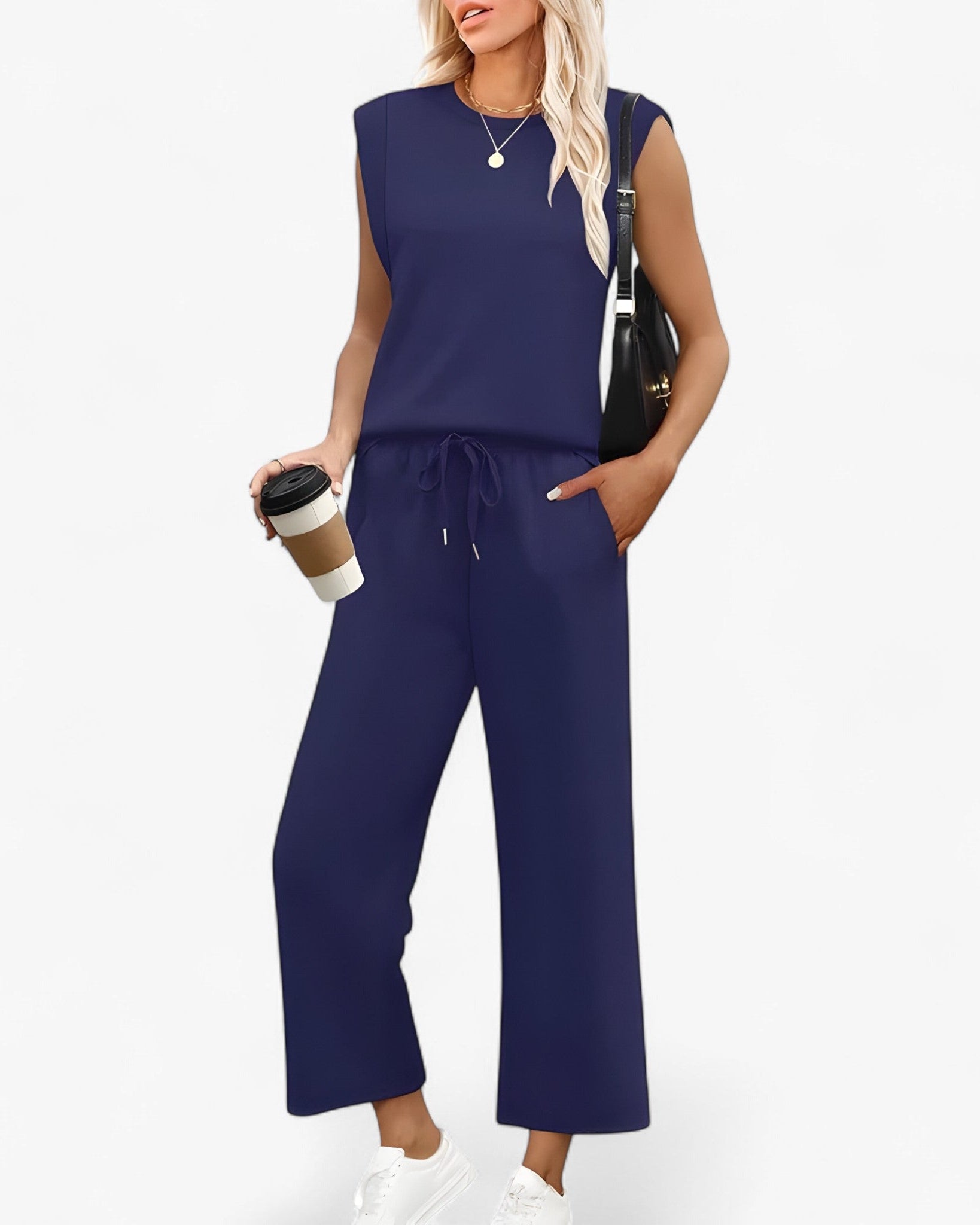 Aurora | Kvinders To-delt Sæt - Marine - women's fashion - {{ product_tags }