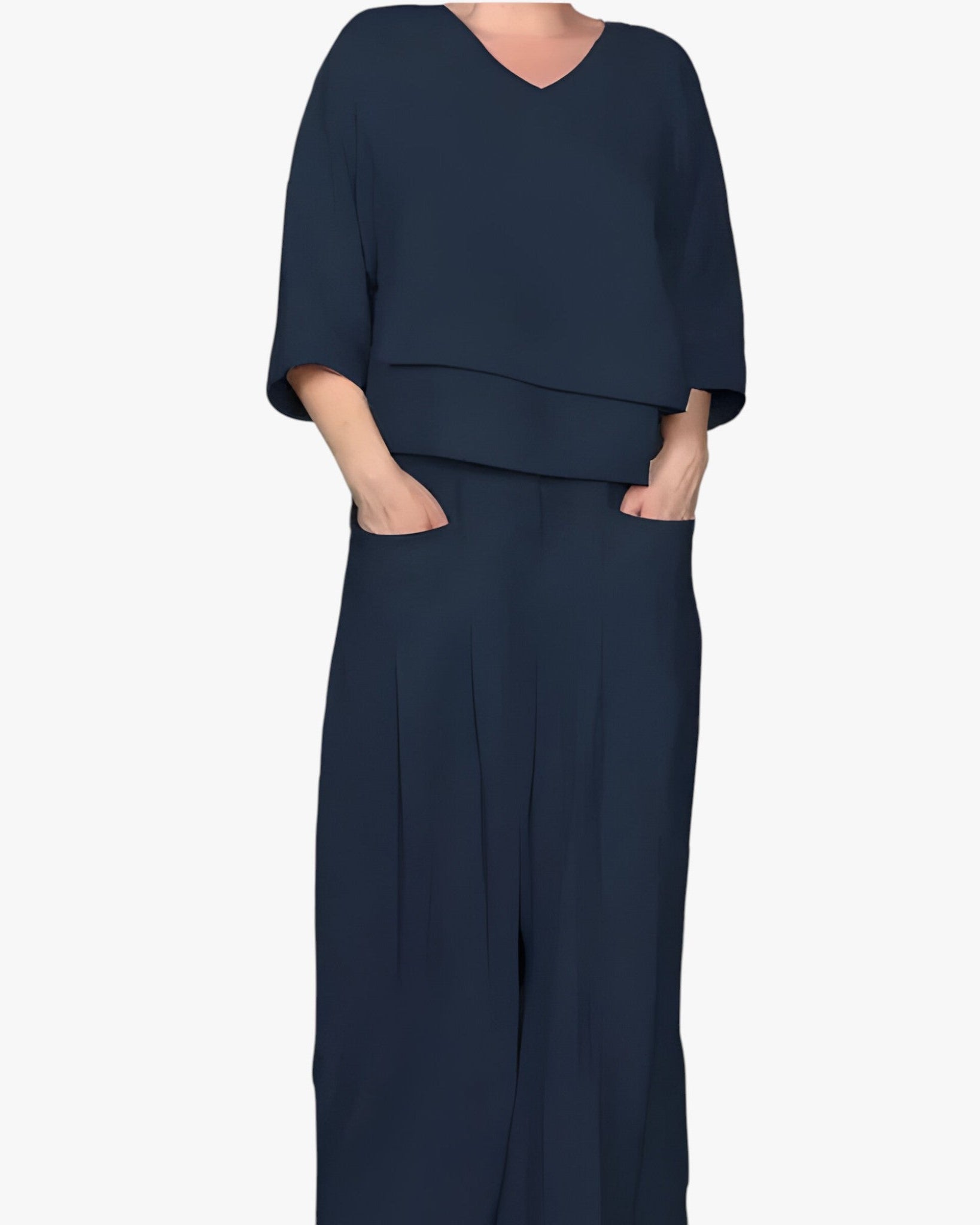 Heidi | Linnedsæt til kvinder - Mørkeblå - women's fashion - {{ product_tags }