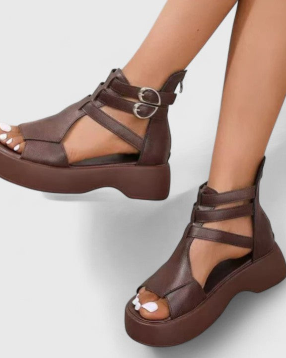 Brianna Platform Buckle Sandals - Elevate Your Everyday Style