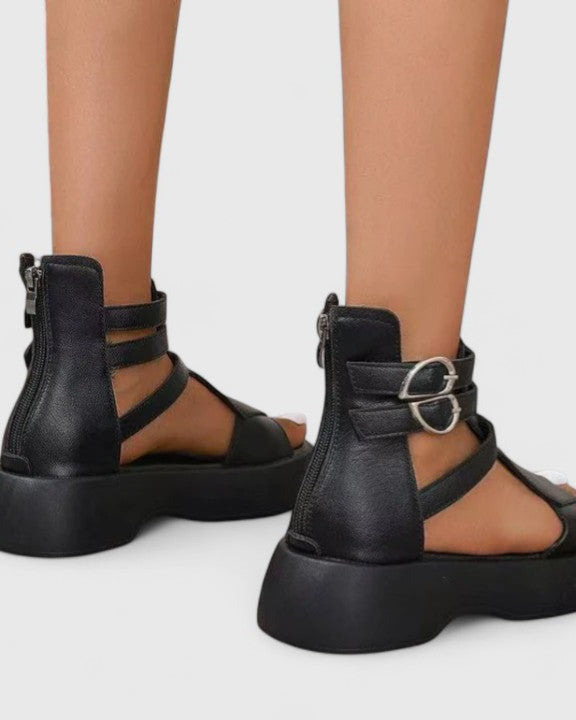 Brianna Platform Buckle Sandals - Elevate Your Everyday Style