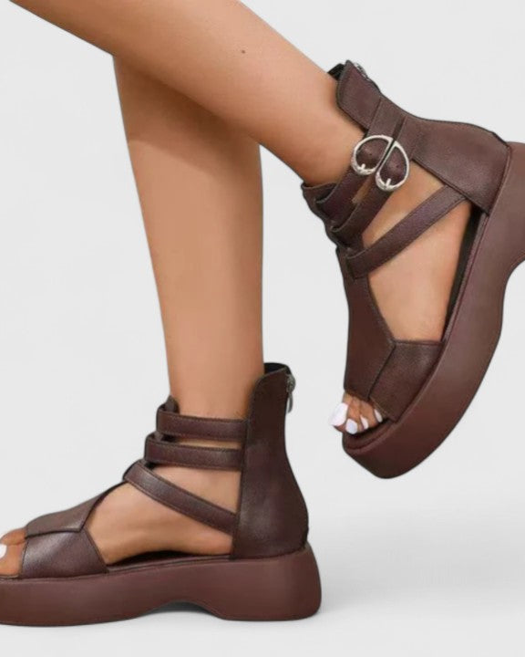Brianna Platform Buckle Sandals - Elevate Your Everyday Style
