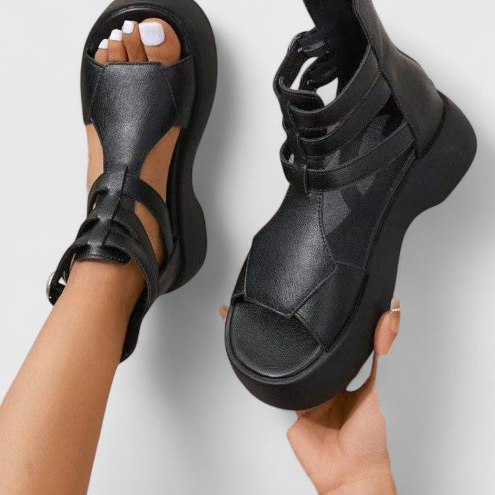 Brianna Platform Buckle Sandals - Elevate Your Everyday Style
