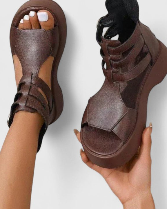 Brianna Platform Buckle Sandals - Elevate Your Everyday Style