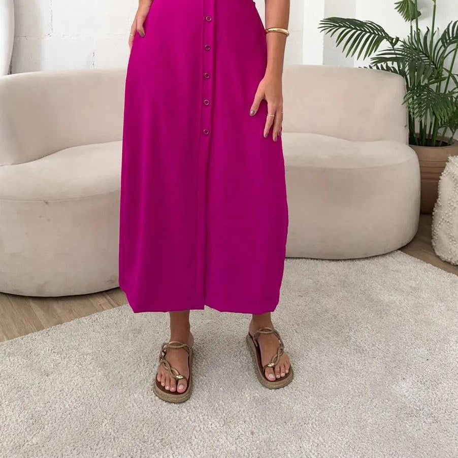 Women's Maxie Casual Off-Shoulder Dress with Open Back Details