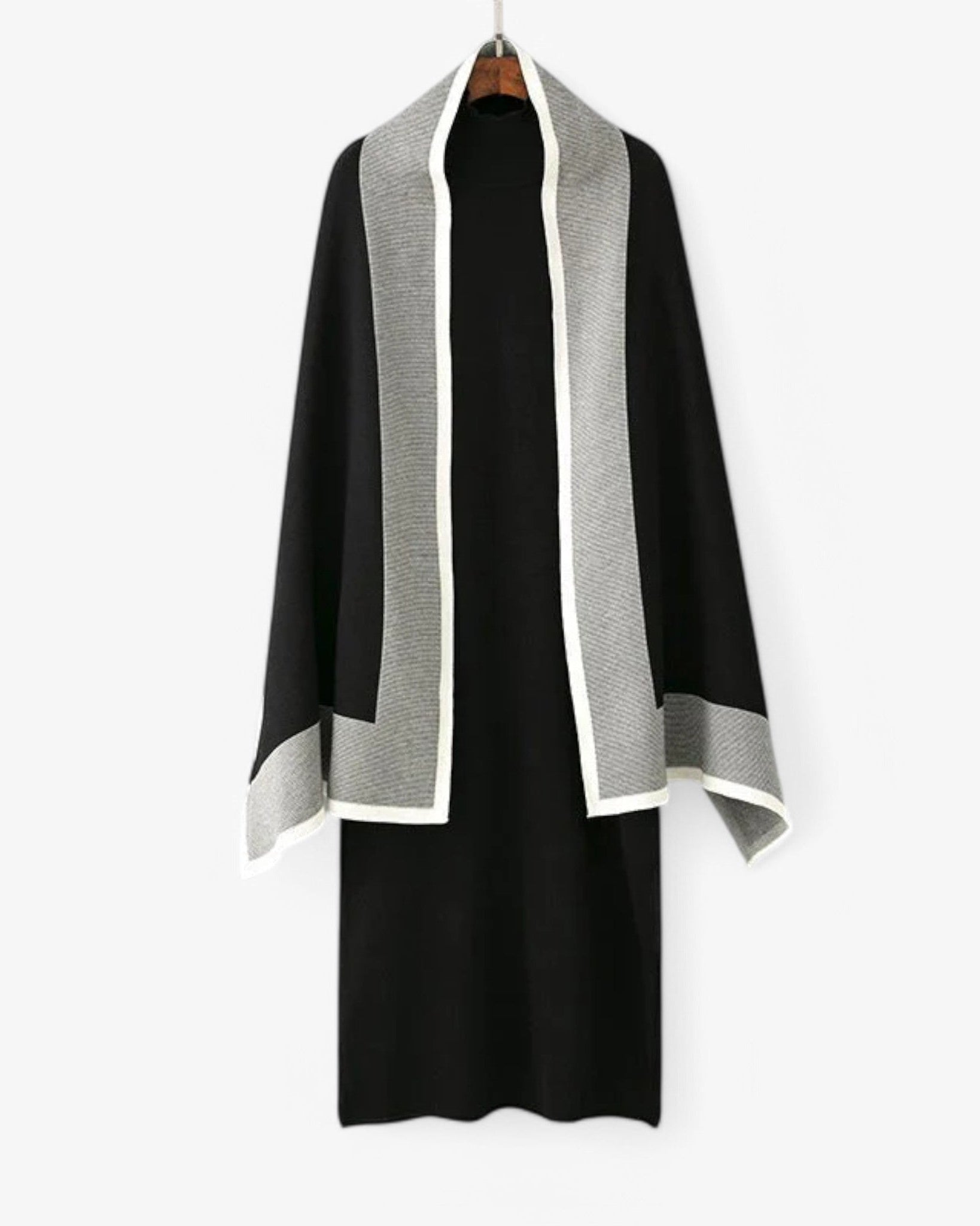 Vivian | Prescott Strikket 2-delt Sæt - Sort - women's fashion - {{ product_tags }