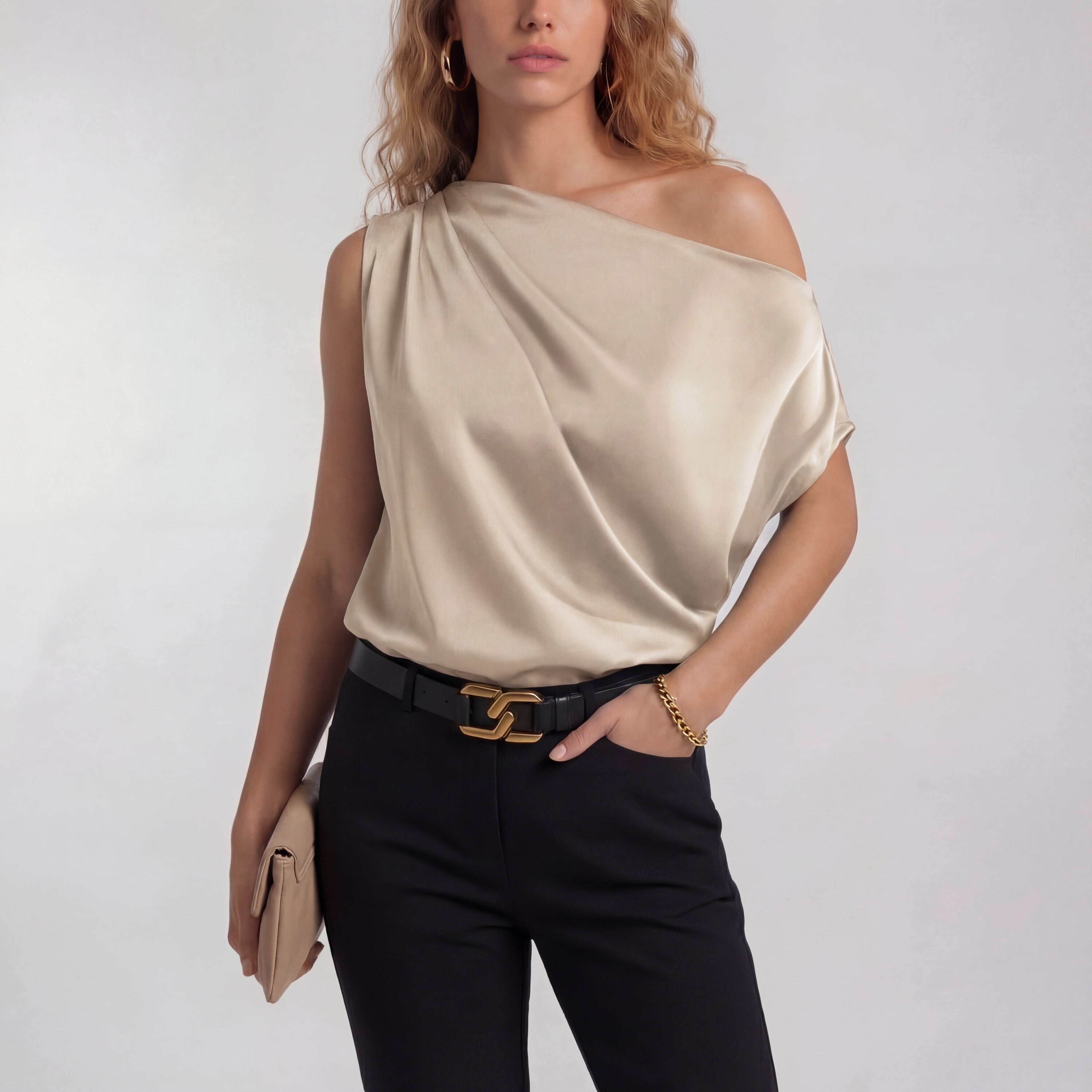 Sleek One-Shoulder Top