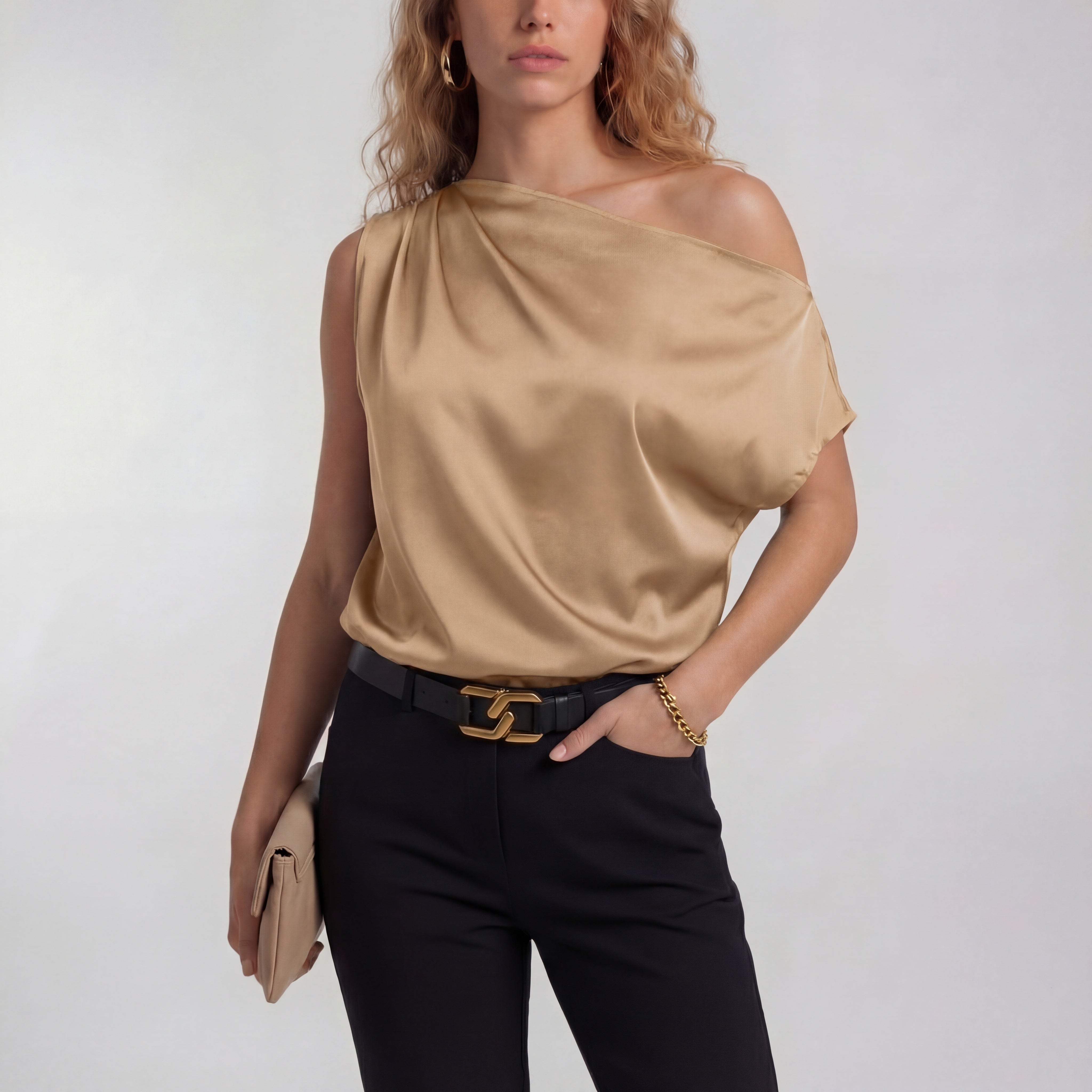 Sleek One-Shoulder Top