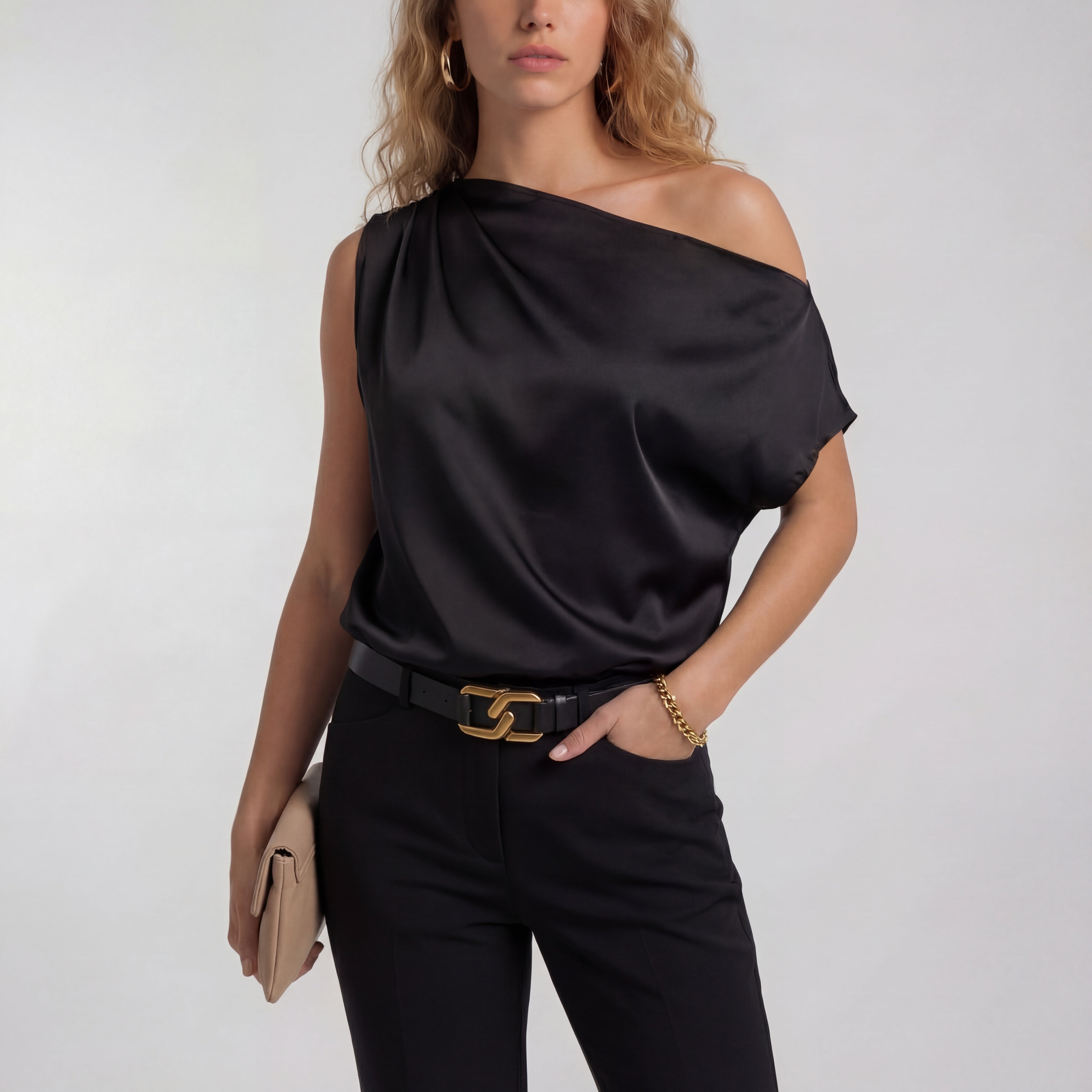 Sleek One-Shoulder Top