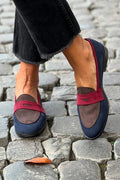 Women's Casual Tricolor Slip-On Loafers