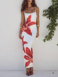 Women's Unforgettable Abstract Floral Maxi Dress for a Unique Elegance