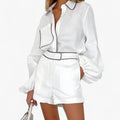 Women's Pure white linen