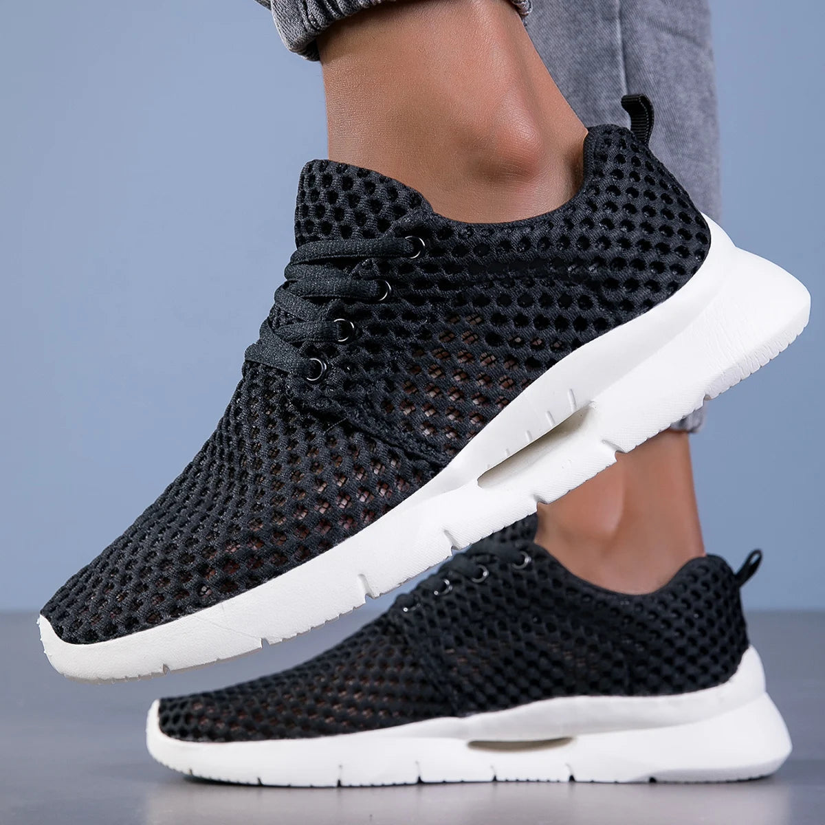 Mesh Sneakers - Lightweight, Breathable Comfort