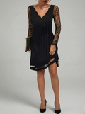Women's Graceful Lace Midi Dress
