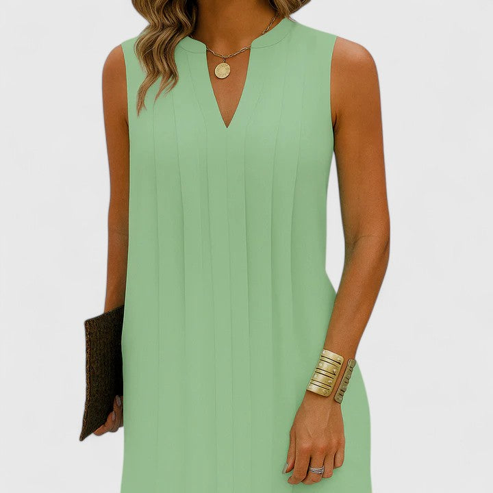 Women's Elegant V-Neck Dress That Flatters Your Figure